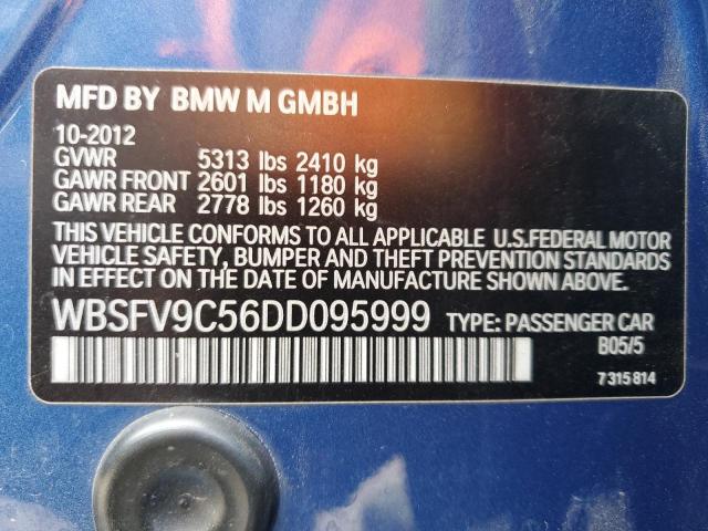 Продажа на аукционе авто 2013 Bmw M5, vin: WBSFV9C56DD095999, номер лота: 76643373