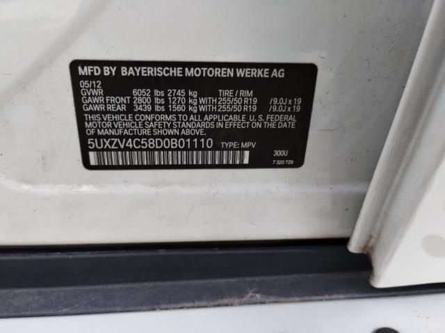 2013 Bmw X5 Xdrive35i მანქანა იყიდება აუქციონზე, vin: 5UXZV4C58D0B01110, აუქციონის ნომერი: 76582853