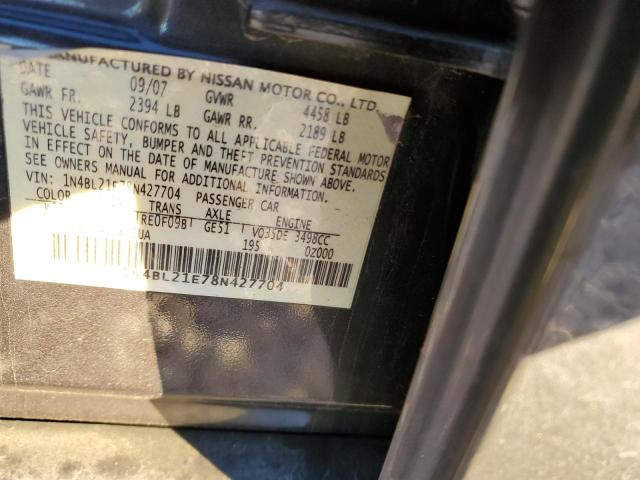 Продажа на аукционе авто 2008 Nissan Altima 3.5se, vin: 1N4BL21E78N427704, номер лота: 76672033