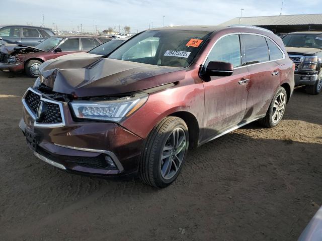 76475523 :رقم المزاد ، 5FRYD4H84HB022961 vin ، 2017 Acura Mdx Advance مزاد بيع
