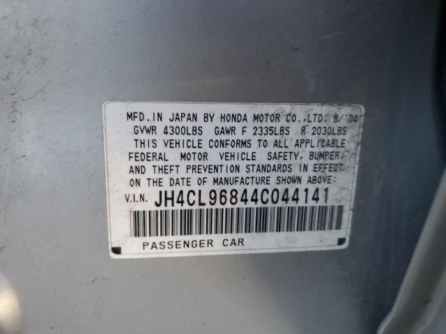 Aukcja sprzedaży 2004 Acura Tsx, vin: JH4CL96844C044141, numer aukcji: 75984923