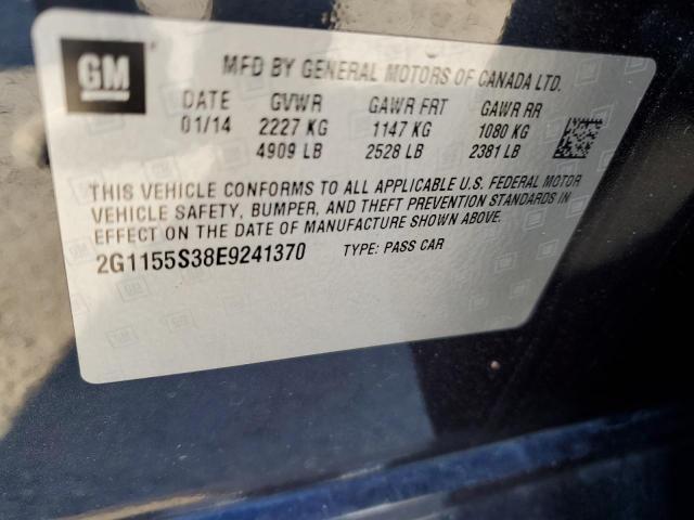 74250773 :رقم المزاد ، 2G1155S38E9241370 vin ، 2014 Chevrolet Impala Ltz مزاد بيع