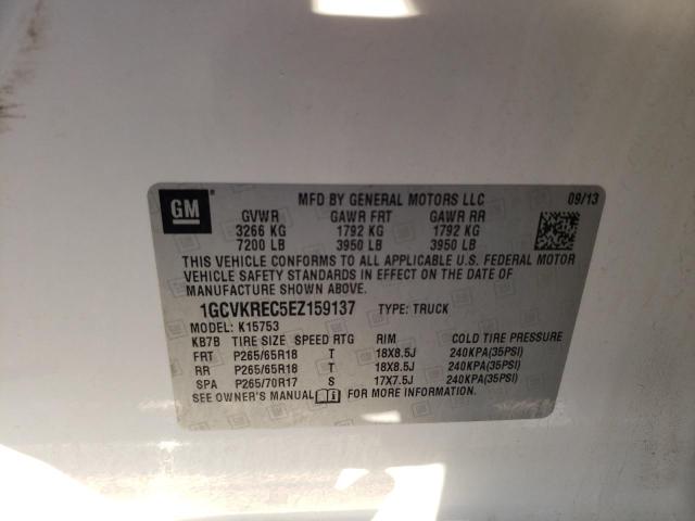 Aukcja sprzedaży 2014 Chevrolet Silverado K1500 Lt, vin: 1GCVKREC5EZ159137, numer aukcji: 75531503
