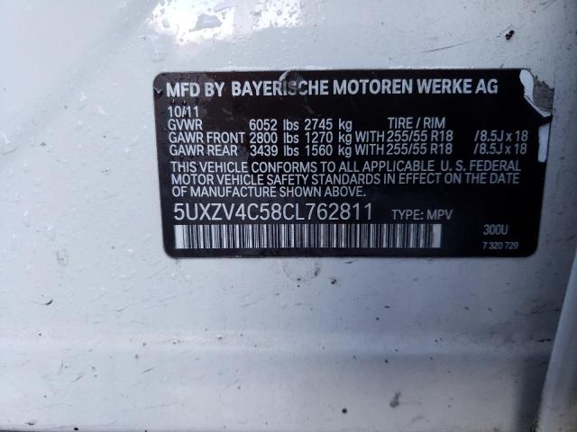 Продаж на аукціоні авто 2012 Bmw X5 Xdrive35i, vin: 5UXZV4C58CL762811, номер лоту: 75733933