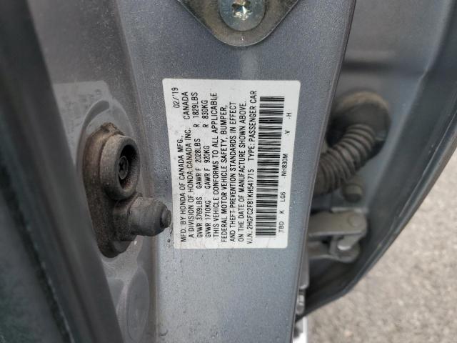 76802803 :رقم المزاد ، 2HGFC2F81KH541715 vin ، 2019 Honda Civic Sport مزاد بيع