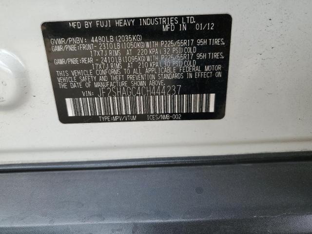Aukcja sprzedaży 2012 Subaru Forester Touring, vin: JF2SHAGC4CH444237, numer aukcji: 76738593