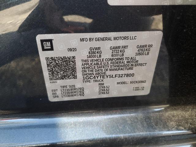Aukcja sprzedaży 2020 Chevrolet Silverado K3500 Lt, vin: 1GC4YTEY5LF327800, numer aukcji: 76035213