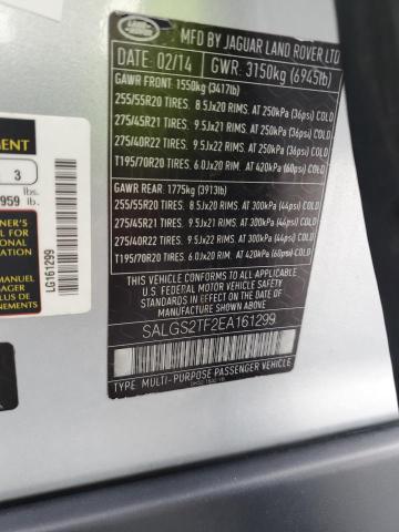 Aukcja sprzedaży 2014 Land Rover Range Rover Supercharged, vin: SALGS2TF2EA161299, numer aukcji: 76315523