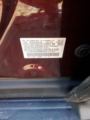 74128373 :رقم المزاد ، 5FNYF6H52GB003918 vin ، 2016 Honda Pilot Exl مزاد بيع