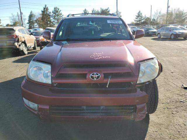 2005 Toyota 4runner Limited მანქანა იყიდება აუქციონზე, vin: JTEBU17R058030966, აუქციონის ნომერი: 76280583