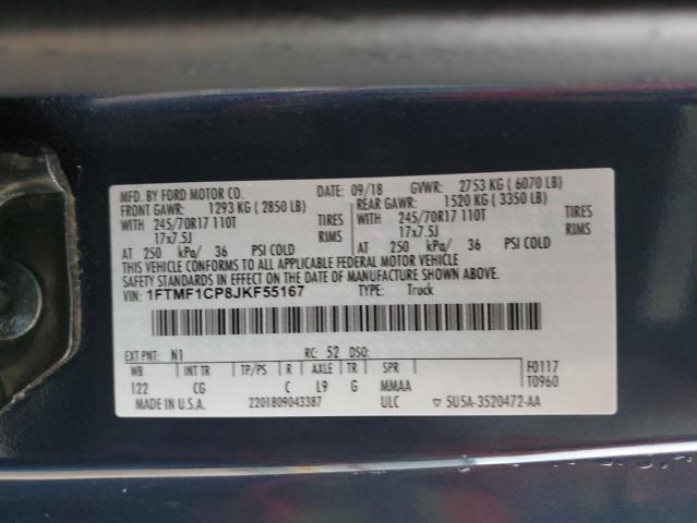 75377143 :رقم المزاد ، 1FTMF1CP8JKF55167 vin ، 2018 Ford F150 مزاد بيع