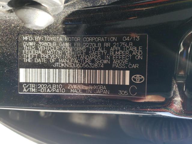 Aukcja sprzedaży 2013 Toyota Prius, vin: JTDKN3DU6D5632874, numer aukcji: 74811953