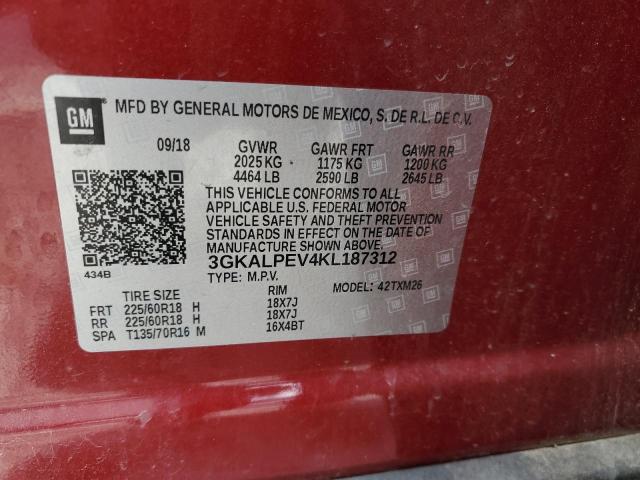 Продажа на аукционе авто 2019 Gmc Terrain Slt, vin: 3GKALPEV4KL187312, номер лота: 76145533