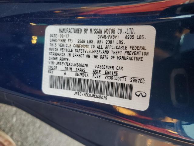 Aukcja sprzedaży 2018 Infiniti Q60 Luxe 300, vin: JN1EV7EK0JM340479, numer aukcji: 76891363