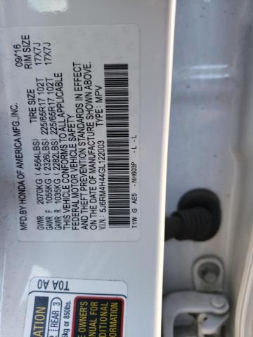 Aukcja sprzedaży 2016 Honda Cr-v Se, vin: 5J6RM4H44GL122003, numer aukcji: 75774863