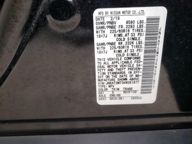 Aukcja sprzedaży 2019 Nissan Rogue S, vin: JN8AT2MT3KW261977, numer aukcji: 76899003