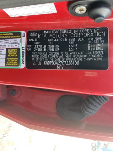 Aukcja sprzedaży 2012 Kia Sportage Base, vin: KNDPB3A27C7226400, numer aukcji: 75984763