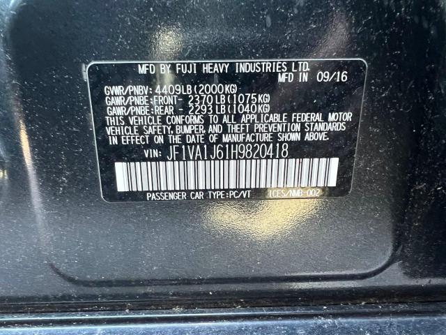 Aukcja sprzedaży 2017 Subaru Wrx Limited, vin: JF1VA1J61H9820418, numer aukcji: 76579573