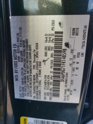 Продажа на аукционе авто 2015 Ford Fusion S, vin: 3FA6P0G71FR148598, номер лота: 77549693
