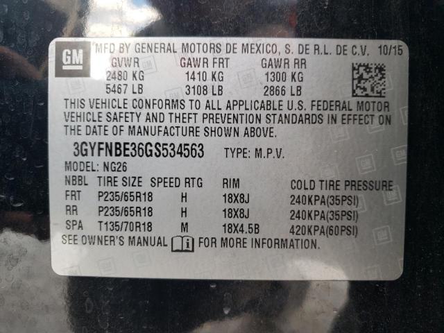 Продажа на аукционе авто 2016 Cadillac Srx Luxury Collection, vin: 3GYFNBE36GS534563, номер лота: 74639603