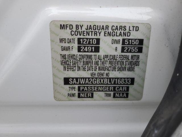 76402933 :رقم المزاد ، SAJWA2GBXBLV16833 vin ، 2011 Jaguar Xjl مزاد بيع