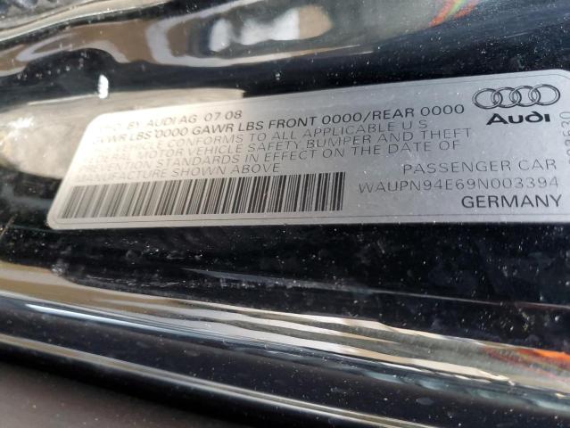 Aukcja sprzedaży 2009 Audi S8 Quattro, vin: WAUPN94E69N003394, numer aukcji: 74663543