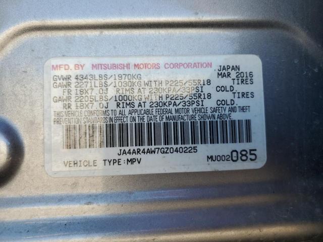 Продаж на аукціоні авто 2016 Mitsubishi Outlander, vin: JA4AR4AW7GZ040225, номер лоту: 81229434