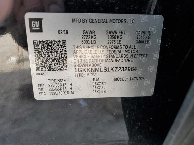 Продажа на аукционе авто 2019 Gmc Acadia Slt, vin: 1GKKNMLS1KZ232964, номер лота: 82243254