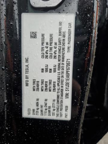Продажа на аукционе авто 2023 Tesla Model 3, vin: 5YJ3E1EA6PF670671, номер лота: 79891064