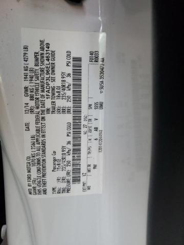 81514854 :رقم المزاد ، 1FADP3L96EL463149 vin ، 2014 Ford Focus مزاد بيع