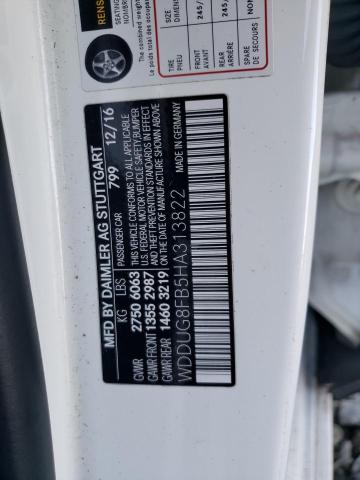 Aukcja sprzedaży 2017 Mercedes-benz S, vin: WDDUG8FB5HA313822, numer aukcji: 81738834