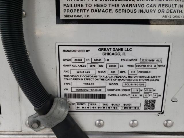 Auction sale of the 2022 Great Dane Reefer, vin: 1GR1A0627PE448460, lot number: 76710594