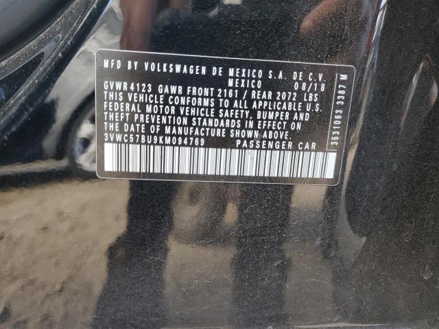 Продажа на аукционе авто 2019 Volkswagen Jetta, vin: 3VWC57BU9KM094769, номер лота: 77077564
