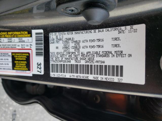 Продажа на аукционе авто 2023 Toyota Tacoma, vin: 3TMAZ5CN9PM201840, номер лота: 82087794