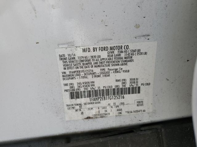 Продаж на аукціоні авто 2015 Ford Taurus, vin: 1FAHP2E81FG125216, номер лоту: 77659194