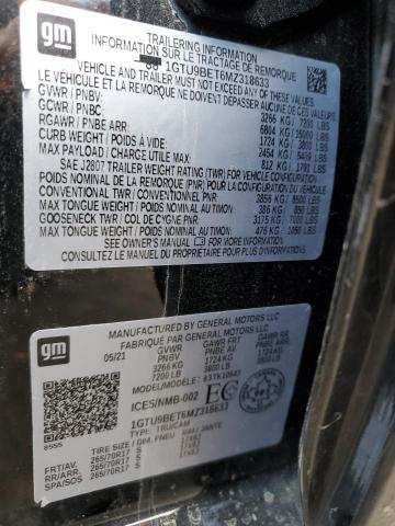 Продажа на аукционе авто 2021 Gmc Sierra K1500 Sle, vin: 1GTU9BET6MZ318633, номер лота: 80039514