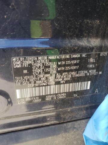 Продажа на аукционе авто 2021 Toyota Rav4, vin: 2T3P1RFV4MW216809, номер лота: 78824504