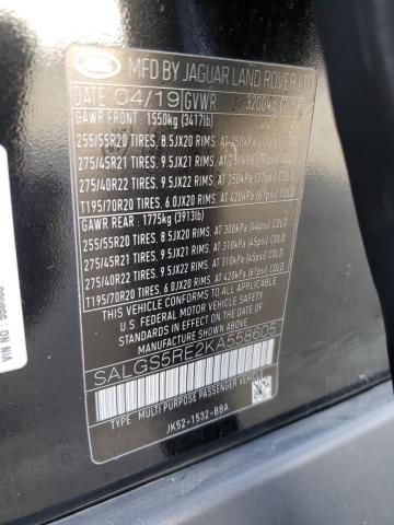 Продаж на аукціоні авто 2019 Land Rover Range Rove, vin: SALGS5RE2KA558605, номер лоту: 76207844