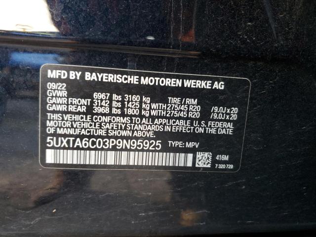 Продажа на аукционе авто 2023 Bmw X5, vin: 5UXTA6C03P9N95925, номер лота: 81732444