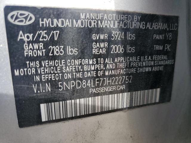 Aukcja sprzedaży 2018 Hyundai Elantra, vin: 5NPD84LF7JH222752, numer aukcji: 69006034