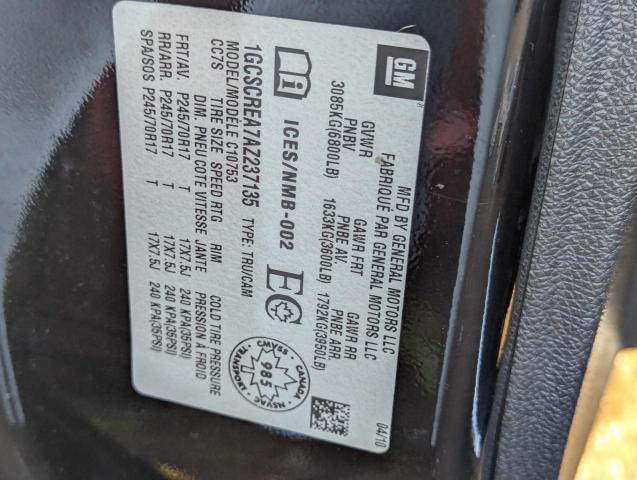 2010 Chevrolet Silverado მანქანა იყიდება აუქციონზე, vin: 1GCSCREA7AZ237135, აუქციონის ნომერი: 78575744