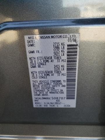 Продаж на аукціоні авто 2016 Infiniti Qx60, vin: 5N1AL0MN8GC508707, номер лоту: 81981044