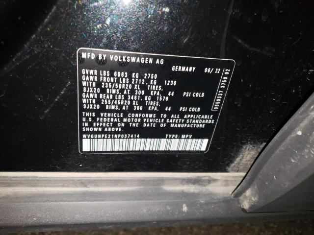 Aukcja sprzedaży 2022 Volkswagen Id.4 Pro S, vin: WVGUNPE21NP037414, numer aukcji: 80882914