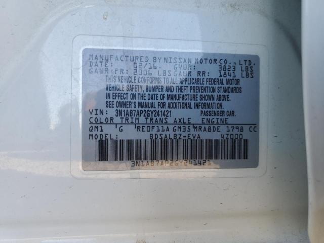 Aukcja sprzedaży 2016 Nissan Sentra, vin: 3N1AB7AP2GY241421, numer aukcji: 82040714