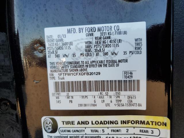 Продажа на аукционе авто 2013 Ford F150, vin: 1FTFW1CFXDFB20129, номер лота: 82565354