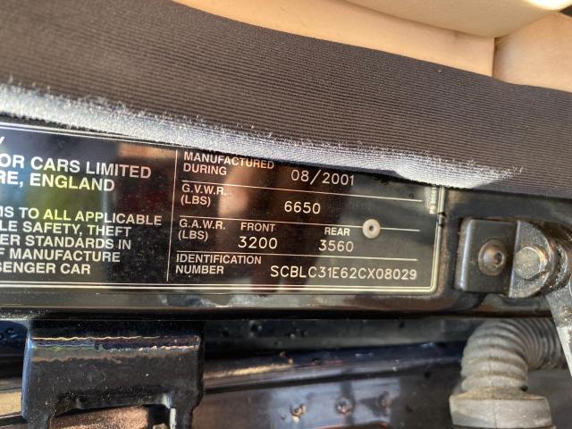 Продаж на аукціоні авто 2002 Bentley Arnage, vin: SCBLC31E62CX08029, номер лоту: 79810654