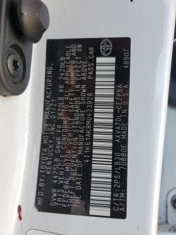 Aukcja sprzedaży 2021 Toyota Camry, vin: 4T1K61AK8MU433928, numer aukcji: 91473595