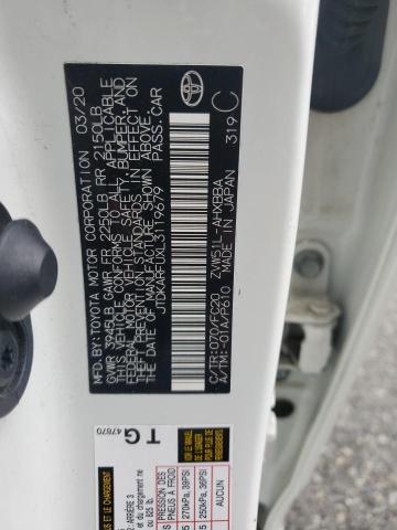 Aukcja sprzedaży 2020 Toyota Prius L, vin: JTDKARFUXL3119679, numer aukcji: 90948415