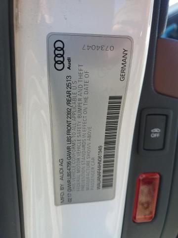 Aukcja sprzedaży 2017 Audi A4, vin: WAUANAF44HN061949, numer aukcji: 90692965