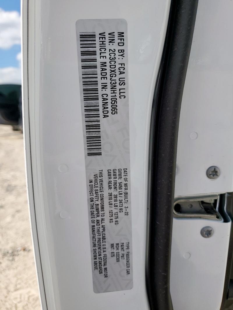 Продажа на аукционе авто 2022 Dodge Charger Sc, vin: 2C3CDXGJ3NH105065, номер лота: 91475555